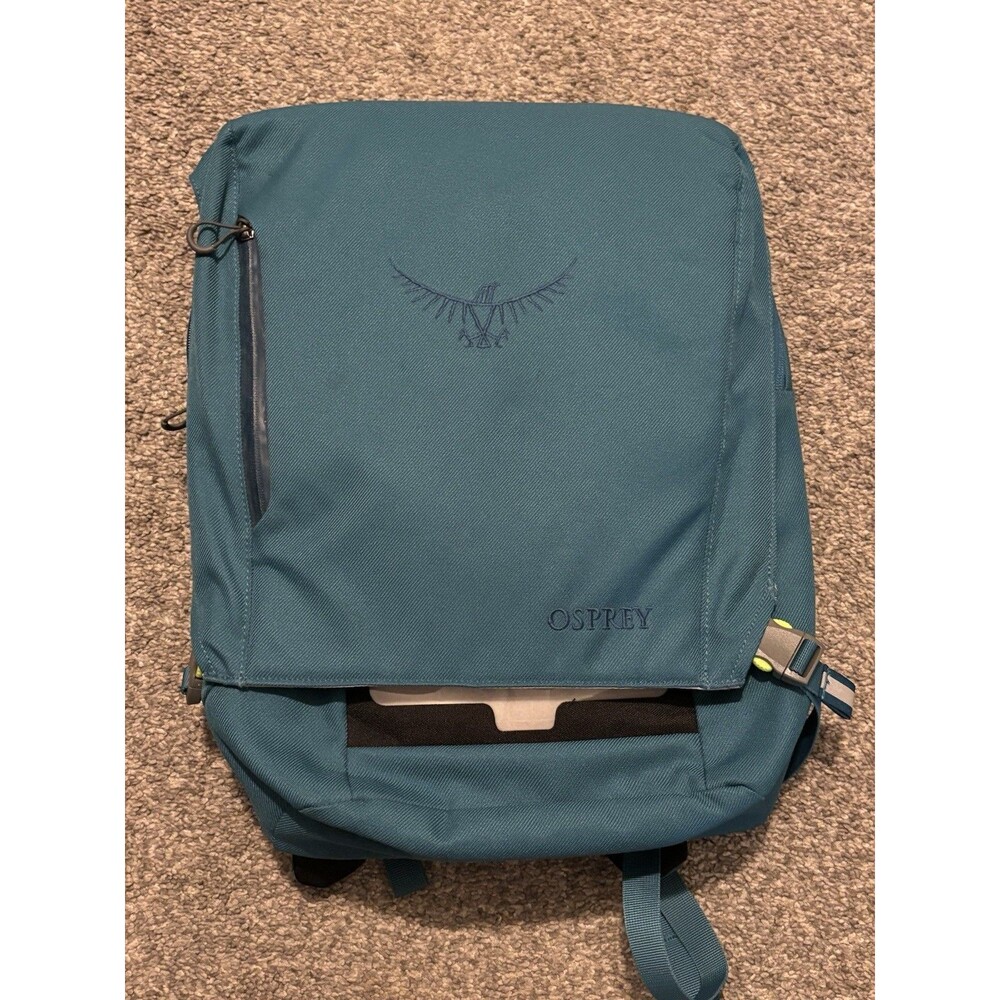 Osprey Pixel Port Daypack Backpack Teal Laptop Tablet Commuter